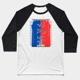 Philippine Flag / Baybayin word Sanghaya (Dignity) Baseball T-Shirt